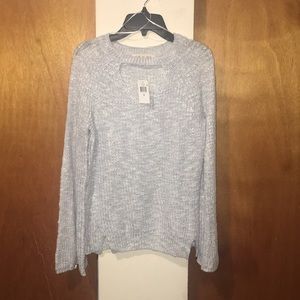 💙NWT Pink Rose Stretchable Bell Sleeve Light Sweater